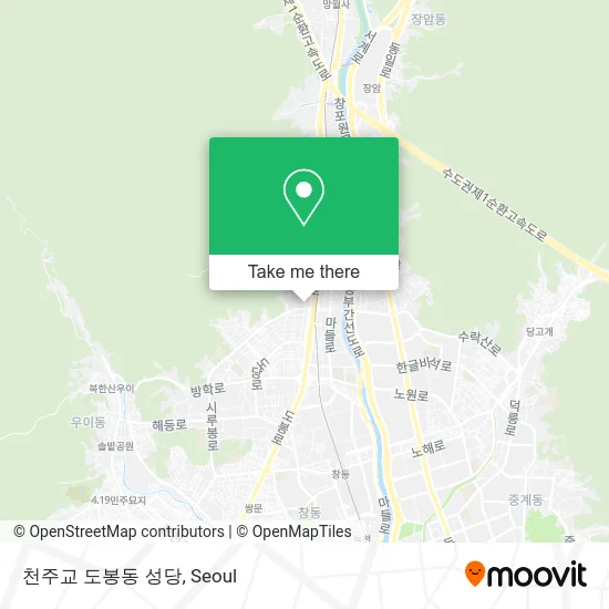 천주교 도봉동 성당 map