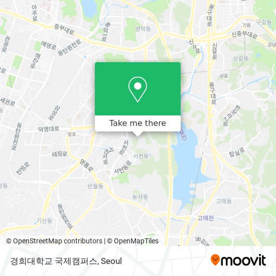 How To Get To 경희대학교 국제캠퍼스 In 용인시, 경기도 By Bus Or Subway?