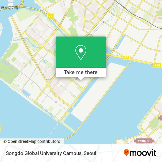 Songdo Global University Campus map