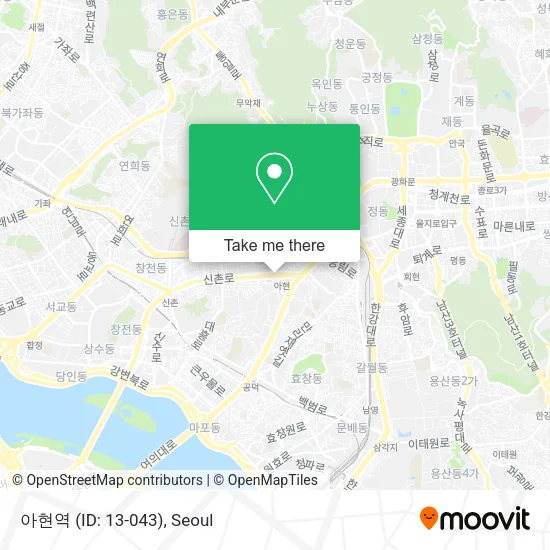 아현역 (ID: 13-043) map