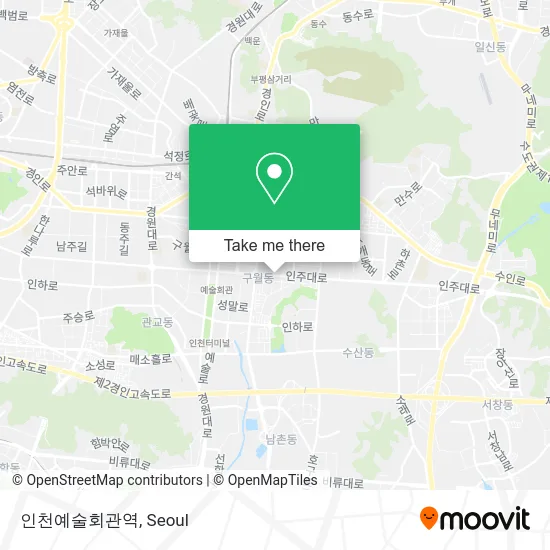인천예술회관역 map