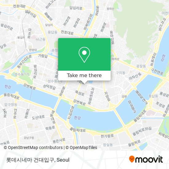롯데시네마 건대입구 map