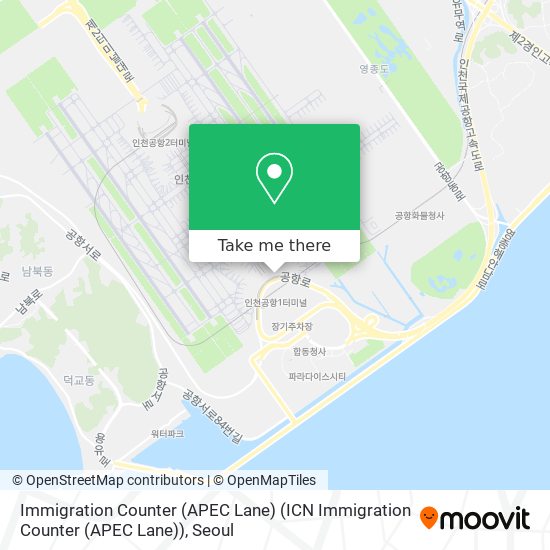 Immigration Counter (APEC Lane) (ICN Immigration Counter (APEC Lane)) map