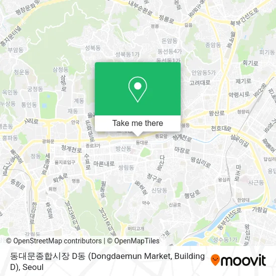 동대문종합시장 D동 (Dongdaemun Market, Building D) map