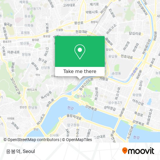 응봉역 map