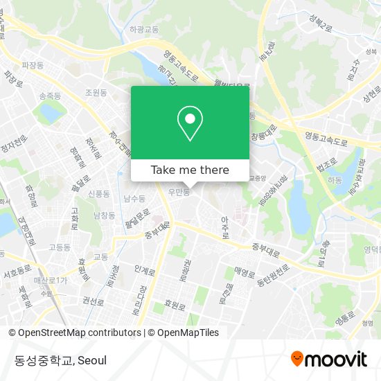 동성중학교 map