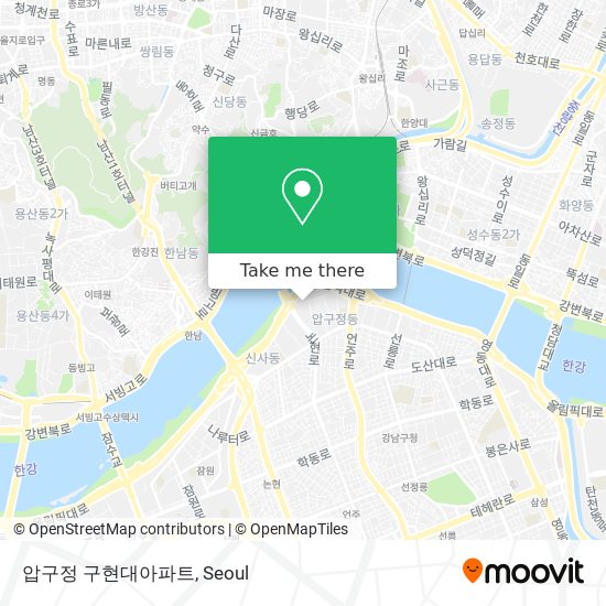 압구정 구현대아파트 map