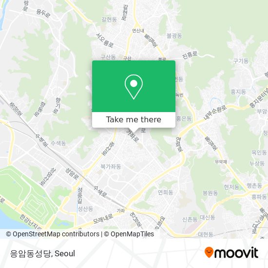 응암동성당 map