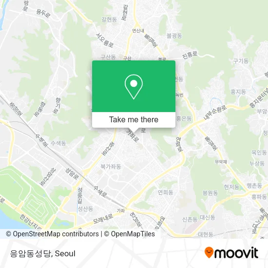 응암동성당 map