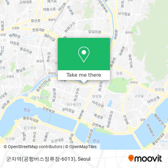 군자역(공항버스정류장-6013) map