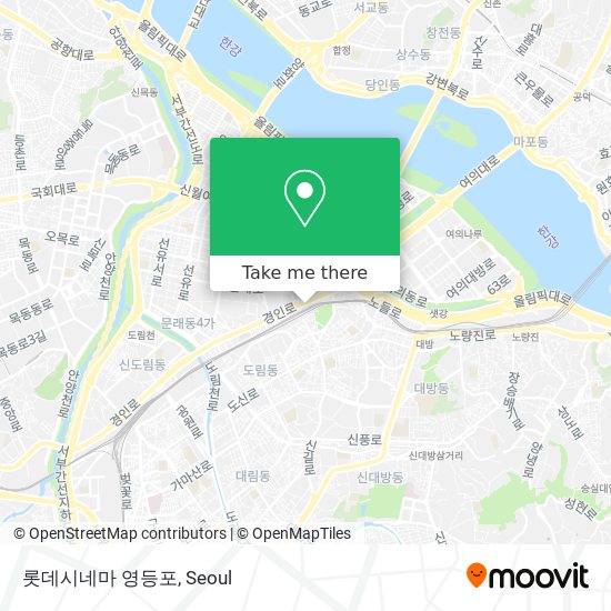 롯데시네마 영등포 map