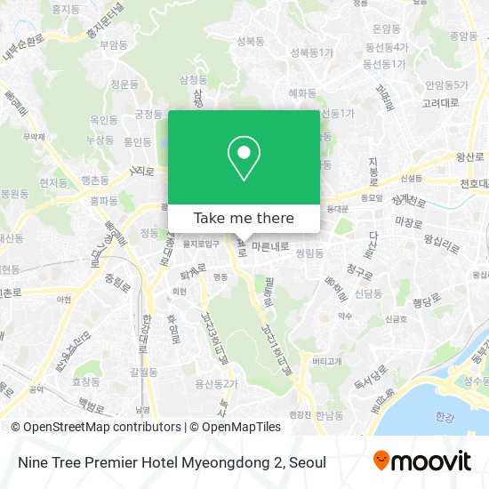 Nine Tree Premier Hotel Myeongdong 2 map