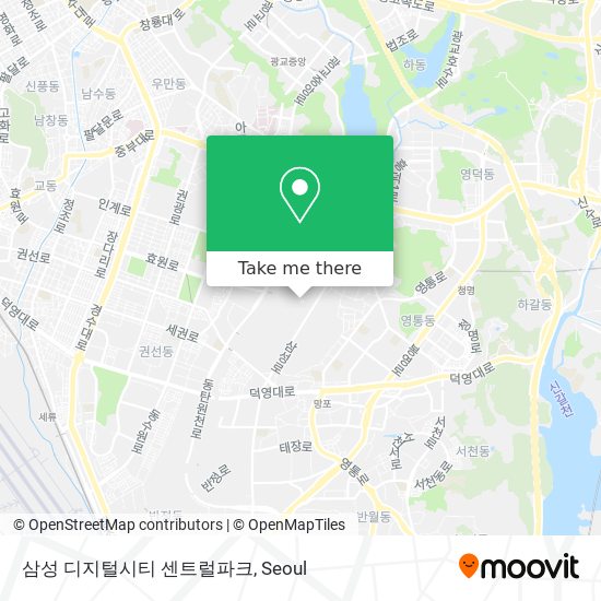 삼성 디지털시티 센트럴파크 map