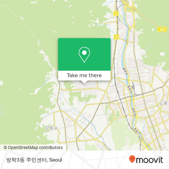 방학3동 주민센터 map