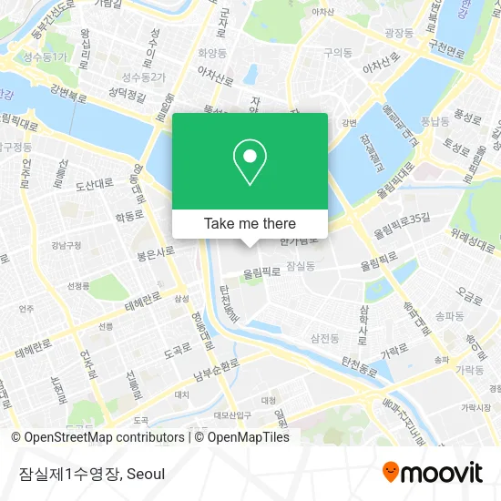 잠실제1수영장 map