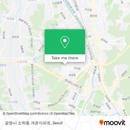 광명시 소하동 개운아파트 map