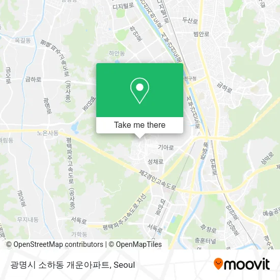 광명시 소하동 개운아파트 map