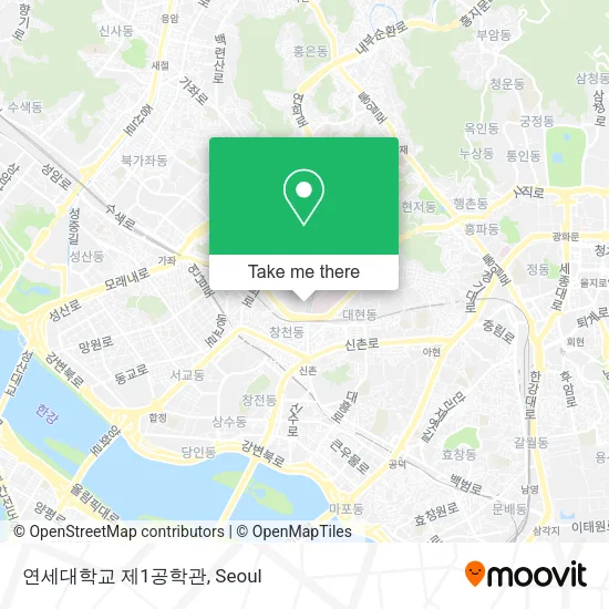 연세대학교 제1공학관 map