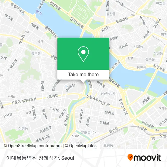 이대목동병원 장례식장 map