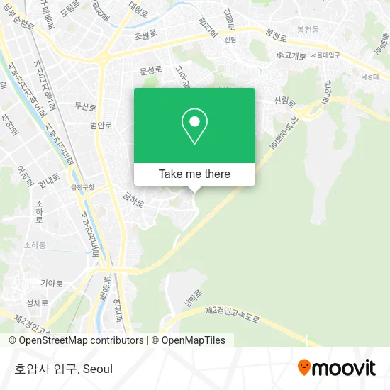 호압사 입구 map
