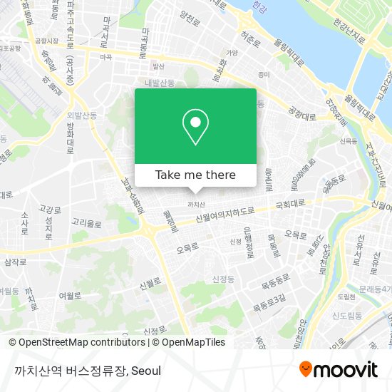까치산역 버스정류장 map