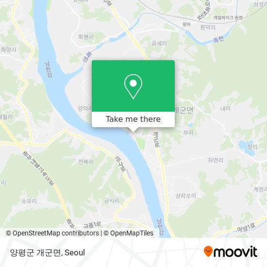 양평군 개군면 map