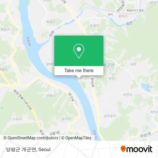 양평군 개군면 map