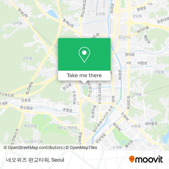 네오위즈 판교타워 map