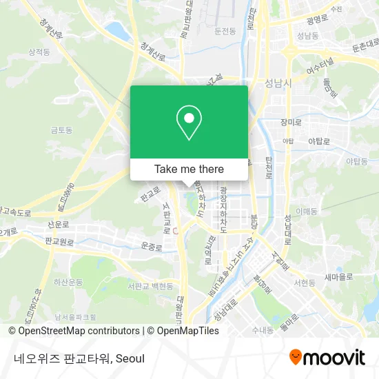 네오위즈 판교타워 map