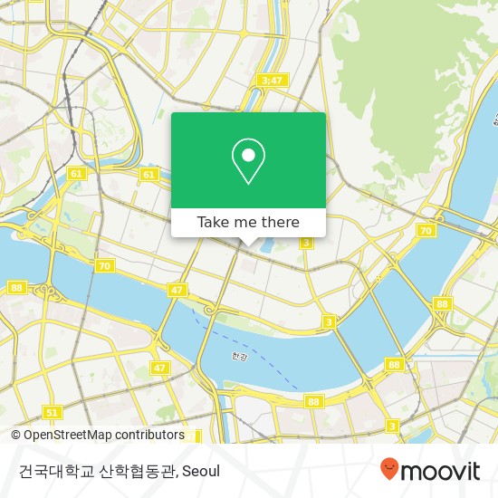 건국대학교 산학협동관 map