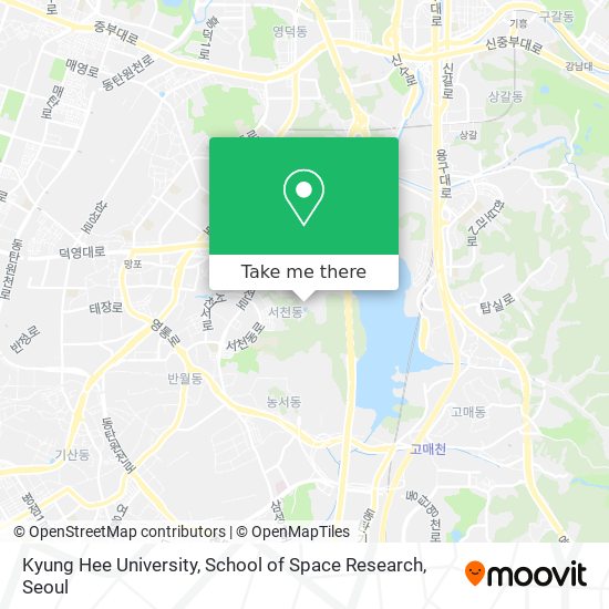 Kyung Hee University, School of Space Research map