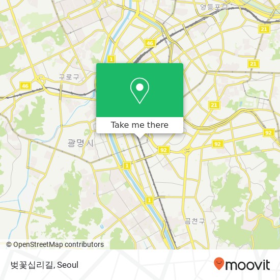 벚꽃십리길 map