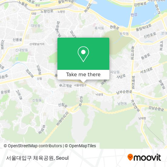 서울대입구 체육공원 map