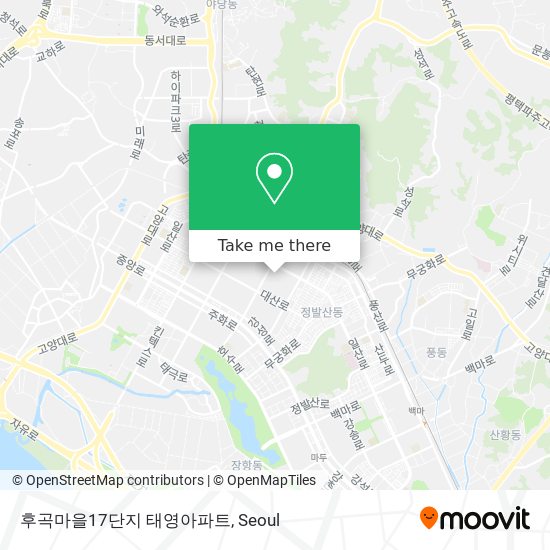 후곡마을17단지 태영아파트 map