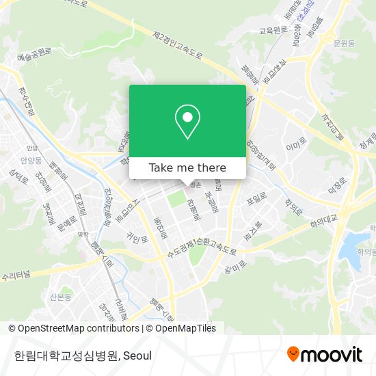 한림대학교성심병원 map