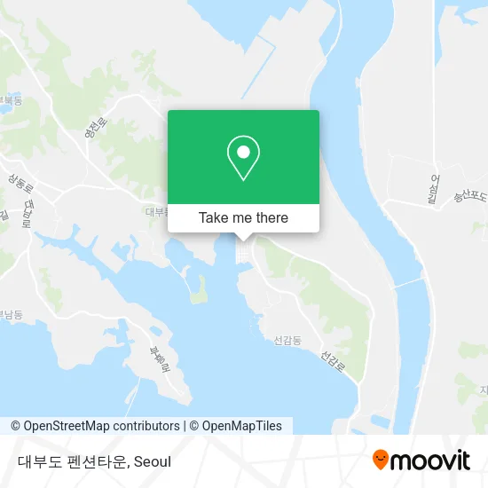 대부도 펜션타운 map