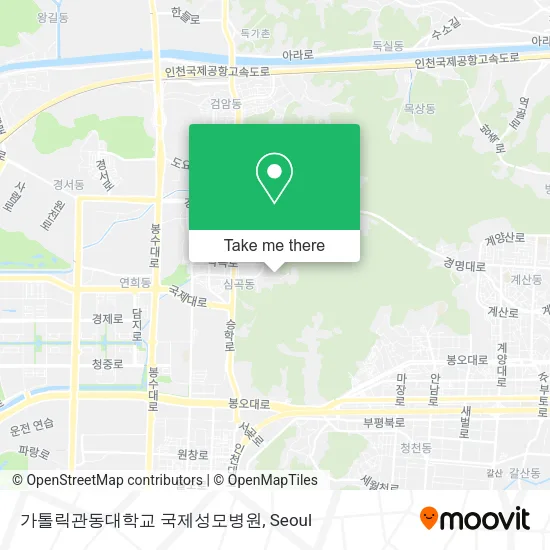 가톨릭관동대학교 국제성모병원 map