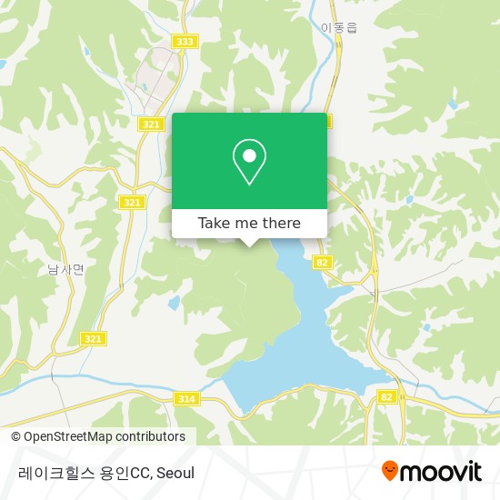 레이크힐스 용인CC map