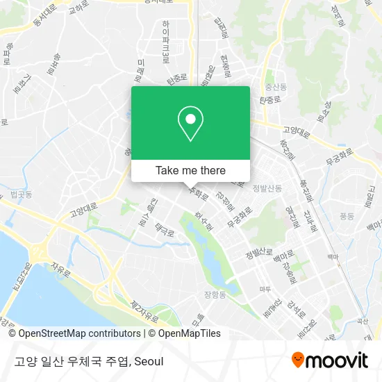 고양 일산 우체국 주엽 map