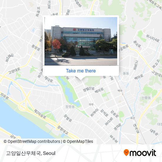 고양일산우체국 map