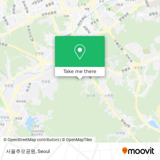 서울추모공원 map