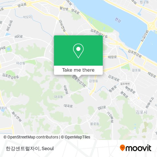 한강센트럴자이 map