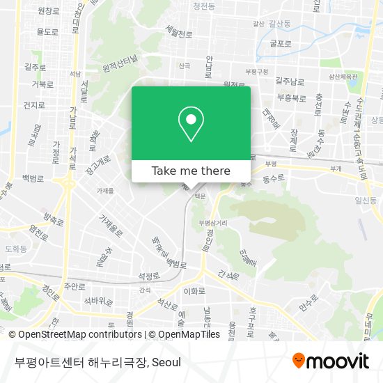 부평아트센터 해누리극장 map