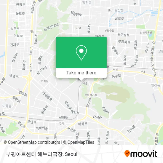 부평아트센터 해누리극장 map