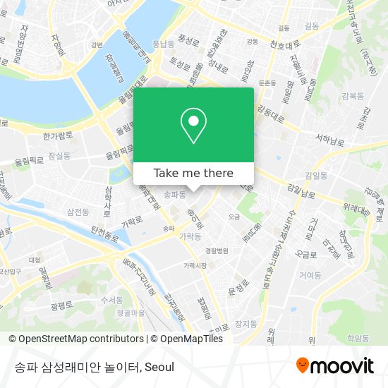 송파 삼성래미안 놀이터 map