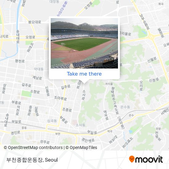 부천종합운동장 map