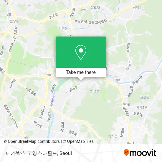 메가박스 고양스타필드 map
