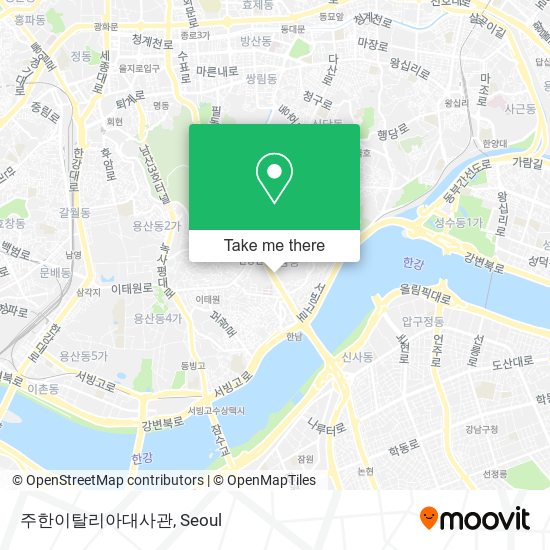 주한이탈리아대사관 map