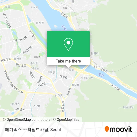 메가박스 스타필드하남 map