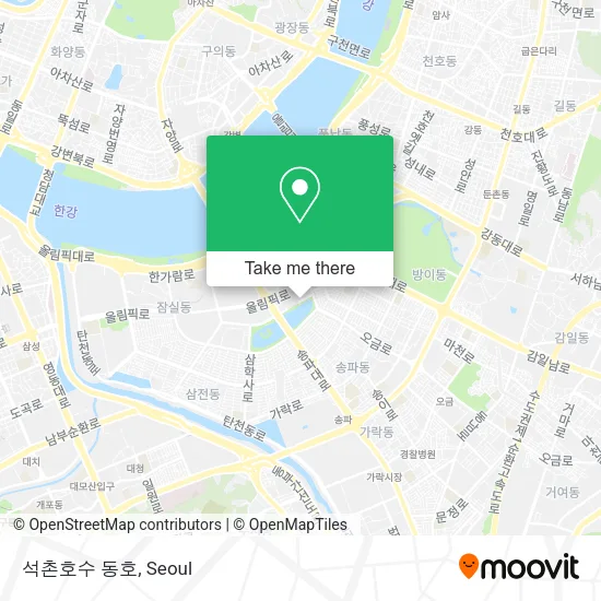 석촌호수 동호 map